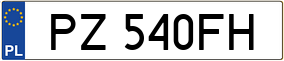 Truck License Plate